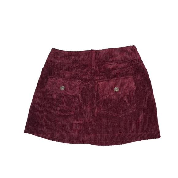 Forever 21 Corduroy Mini Skirt in Wine - Picture 2 of 3